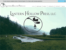 Tablet Screenshot of lanternhollowpress.com